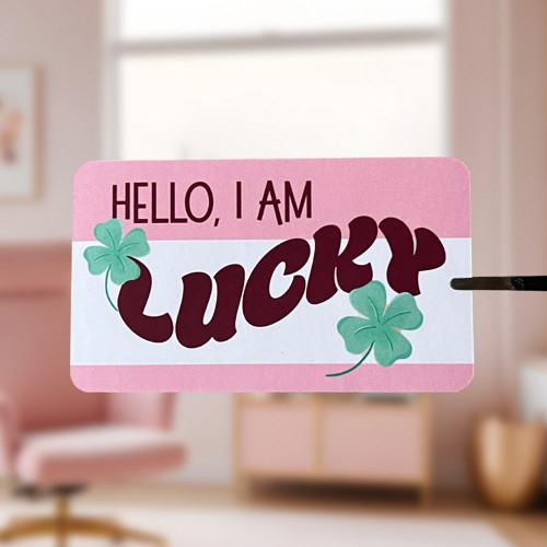 Samolepka "Hello I'm Lucky" — foto 2