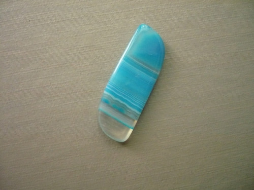 Kabošon - modrý achát 33 mm, č.5Af — foto 2