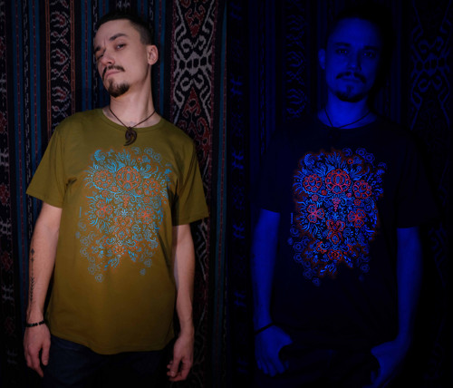 DŽUNGLE fluorescenční tričko - khaki unisex — foto 2
