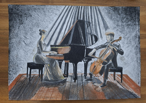 Hudba na klavír a cello — foto 2
