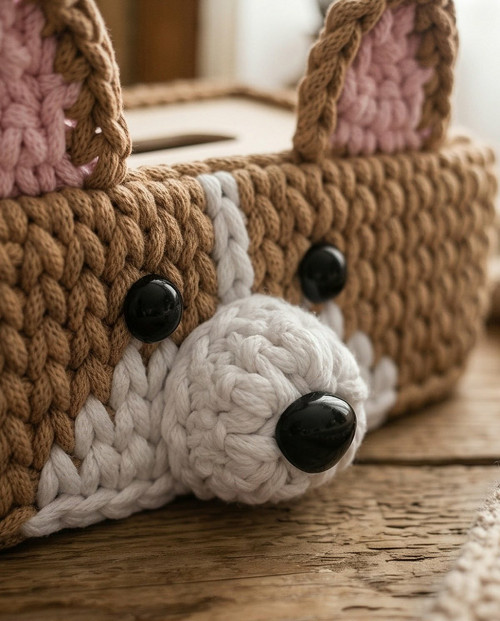 Obal na kapesníky háčkovaný Welsh Corgi — foto 3