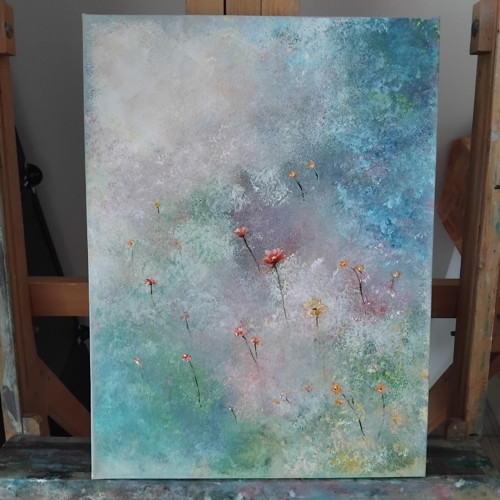 Něžná - abstrakce (30x40 cm) — foto 2