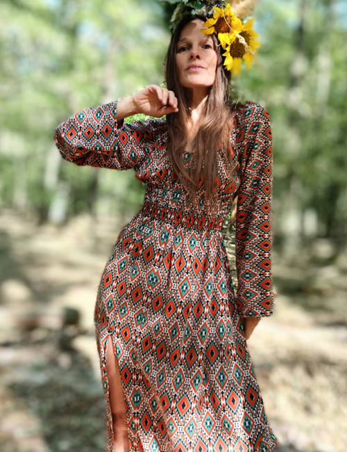 Boho Šaty S Aztéckým Vzorem — foto 3