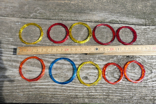 V barvách...skleněné kroužky, bangle — foto 3