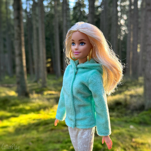 Plyšová mikina pro Barbie - mint — foto 4