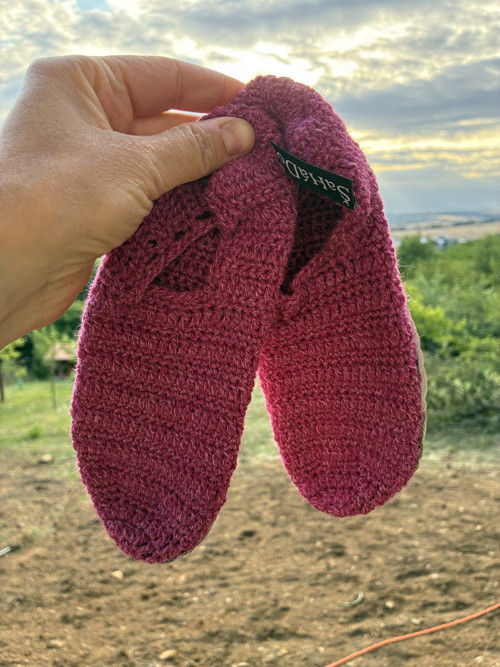 Háčkované barefoot boty vel. 35 — foto 3