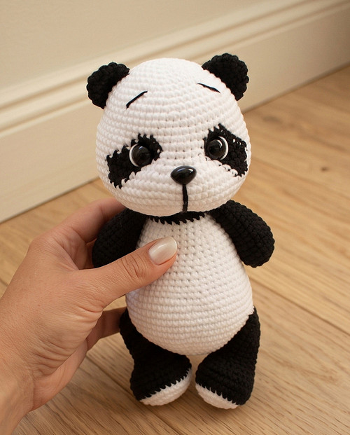 Žíkej mi...Momo!...háčkovaný medvídek panda — foto 2