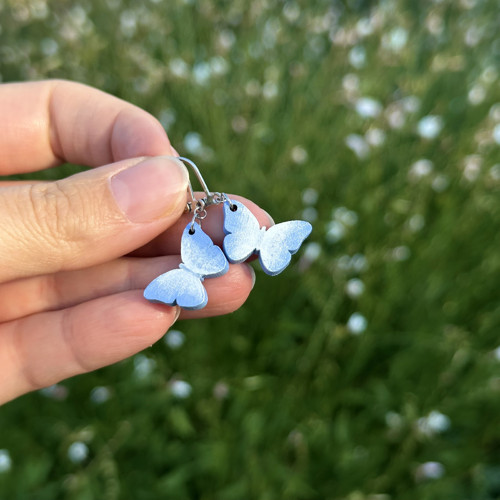 Náušničky mini modré snění — foto 2
