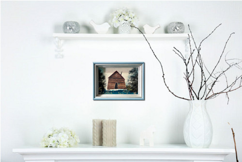 Tiny house/originální obraz v rámu-15x11cm — foto 4