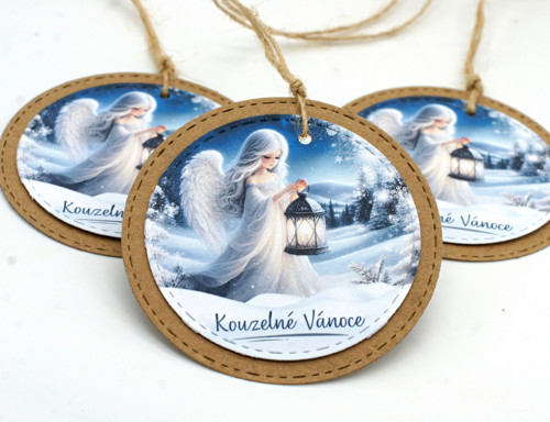 Kouzelné Vánoce visačky - 3 ks — foto 2