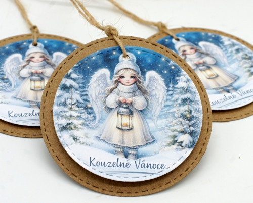 Kouzelné Vánoce visačky - 3 ks — foto 2