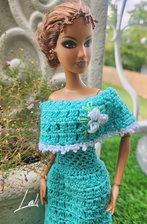 Háčkované šatičky pro Barbie 6. — foto 2