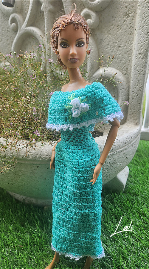 Háčkované šatičky pro Barbie 6. — foto 4