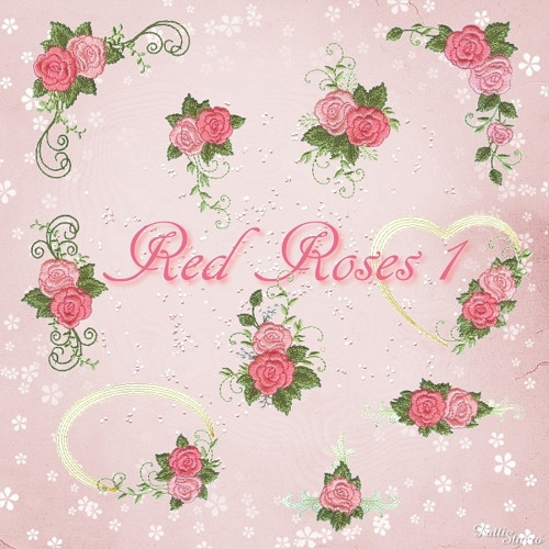 Vyšívací vzory Red Roses 1 — foto 2