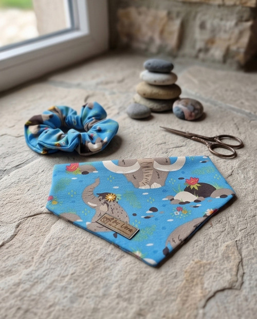 Set pro pejska a pro Tebe: Bandana a Scrunchie — foto 3