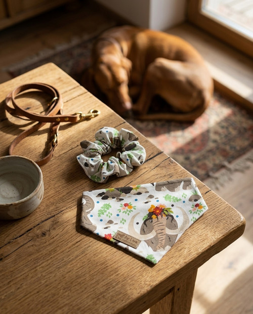 Set pro pejska a pro Tebe: Bandana a Scrunchie — foto 2