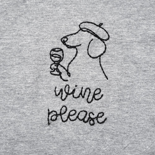 Upcyklované tričko Wine please — foto 2