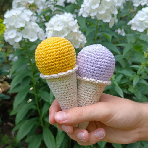 Háčkovaná zmrzlina mango — foto 3