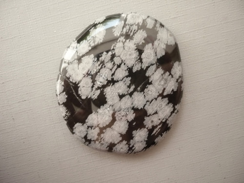 Placka - obsidián vločkový 45 mm, č.14f — foto 2