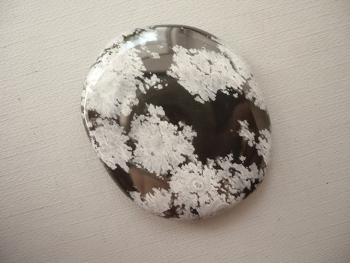 Placka - obsidián vločkový 46 mm, č.31f — foto 2