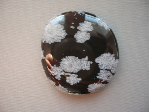 Placka - obsidián vločkový 40 mm, č.7 — foto 2