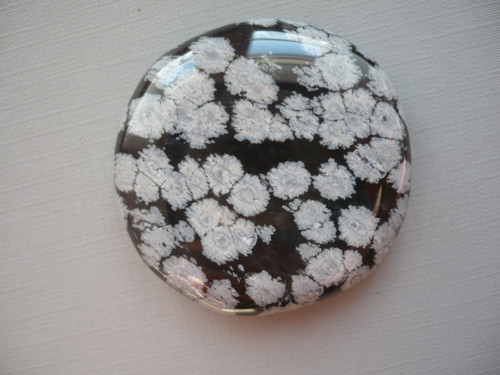 Placka - obsidián vločkový 44 mm, č.16 — foto 2