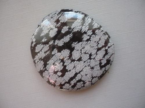 Placka - obsidián vločkový 44 mm, č.43 — foto 2