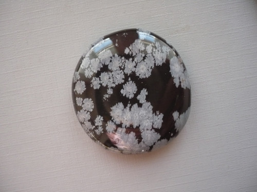 Placka - obsidián vločkový 39 mm, č.1113 — foto 2