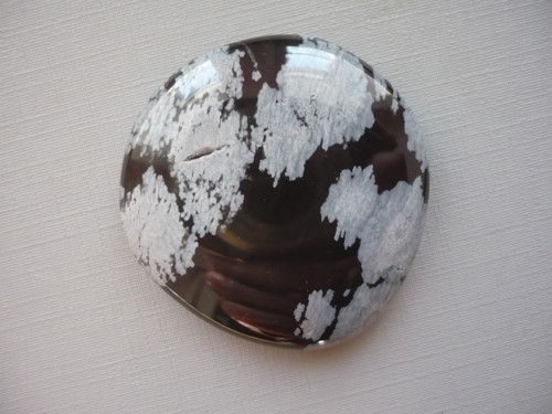 Placka - obsidián vločkový 40 mm, č.1121 — foto 2