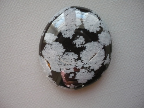 Placka - obsidián vločkový 40 mm, č.1134 — foto 2