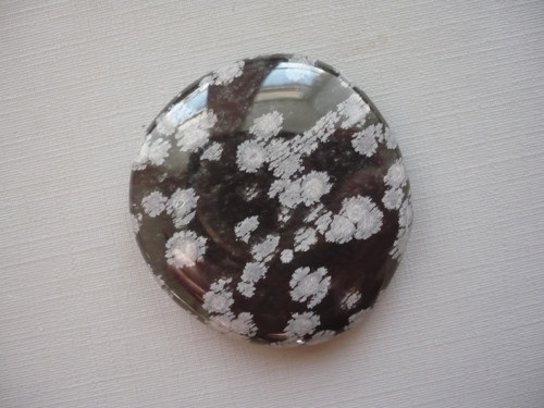 Placka - obsidián vločkový 38 mm, č.1141 — foto 2