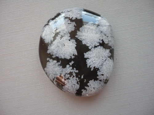 Placka - obsidián vločkový 43 mm, č.1146 — foto 2