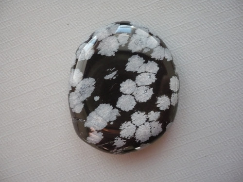 Placka - obsidián vločkový 38 mm, č.1147 — foto 2