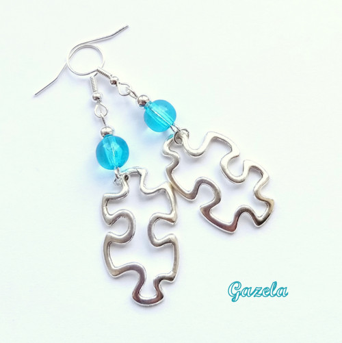 Náušnice Puzzle — foto 2