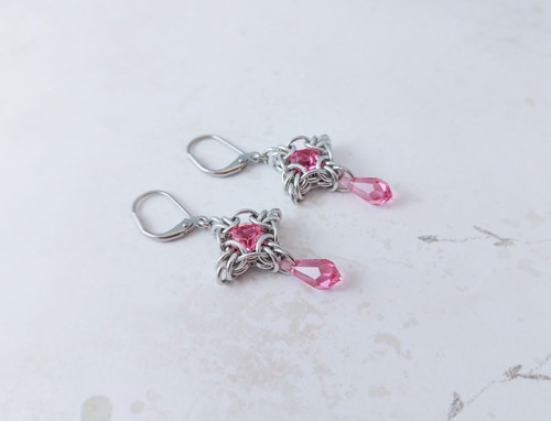 Náušničky "lady pink" — foto 3