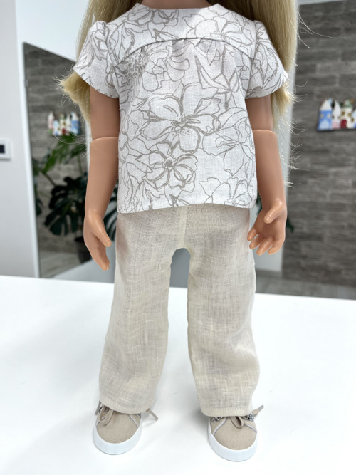 Lněné kalhoty…Götz 50cm — foto 3