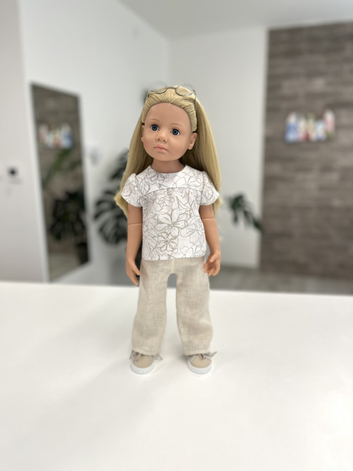 Lněné kalhoty…Götz 50cm — foto 5
