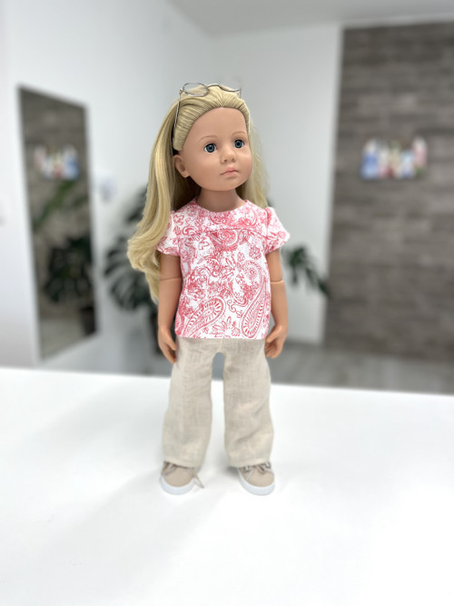 Lněné kalhoty…Götz 50cm — foto 6