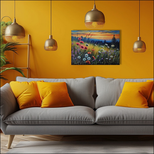 Večerní louka 70x50cm — foto 2