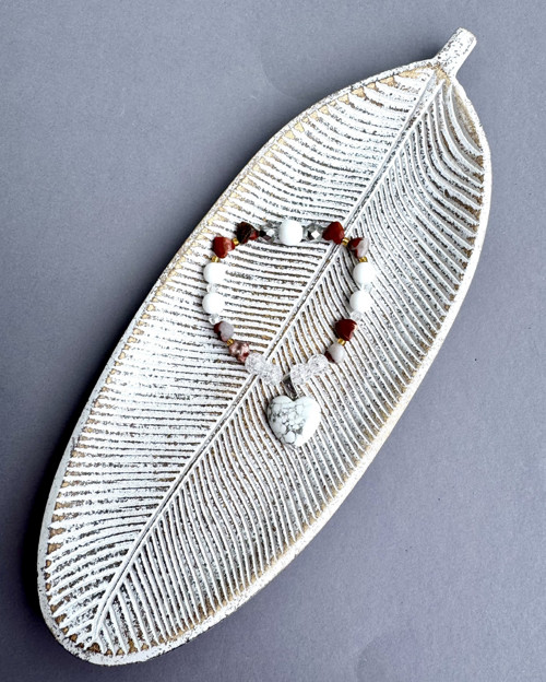 Chalcedony & Agate Heart Bracelet — foto 2