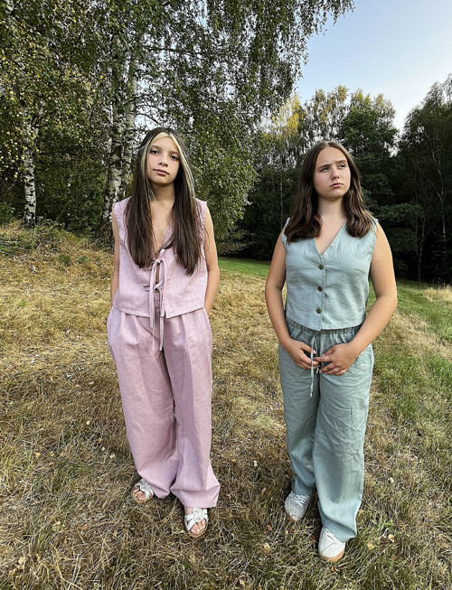 Lněné kalhoty ROSE LINEN — foto 2