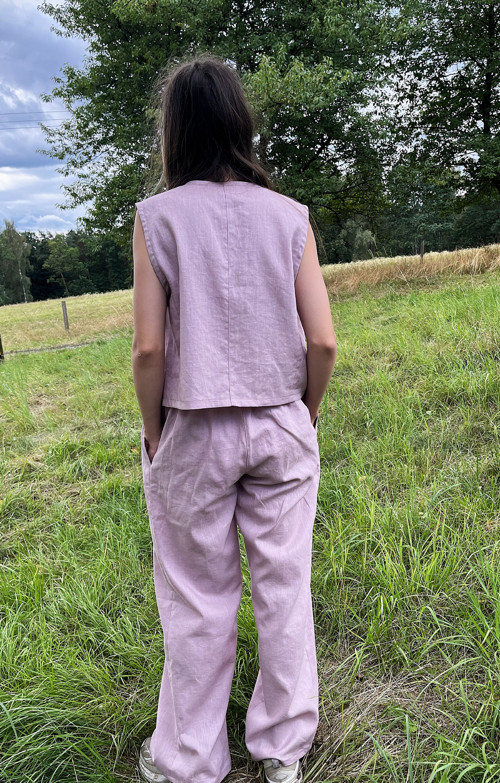 Lněná vestička ROSE LINEN — foto 5