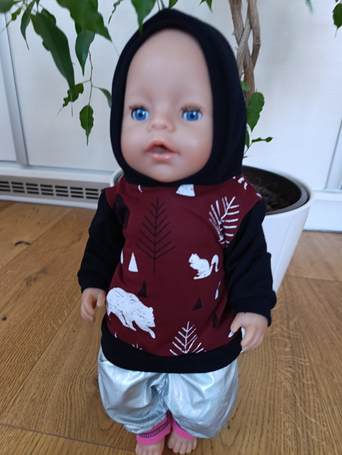 Mikina medvědi pro panenky — foto 3