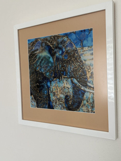 Ručně vyšívaný obraz 41x40 cm — foto 2