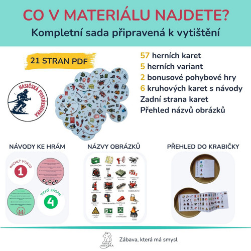 Hasičská postřehovka – PDF hra a dárek pro hasiče — foto 2
