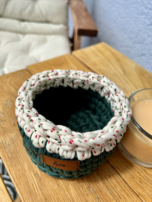 Košík zeleno-puntík — foto 2