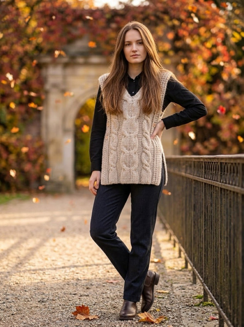 Pletená vesta s Alpacou — foto 6