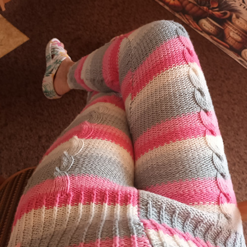 Pletené leginy "Filo Blue" — foto 3