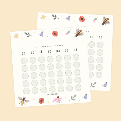 Samolepící bloček habit tracker — foto 2