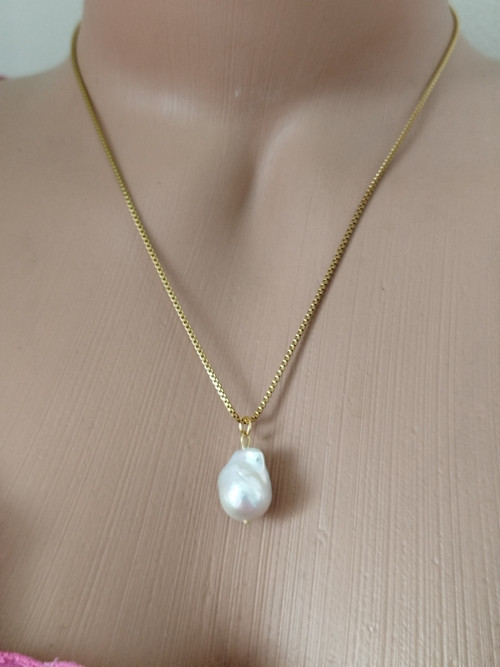 Řetízek 40cm, bároční perla — foto 4